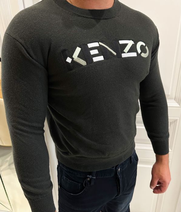 Ciemno szary sweter KENZO