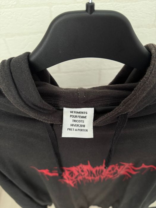 Vetements Metal Tour T-shirt Hoodie