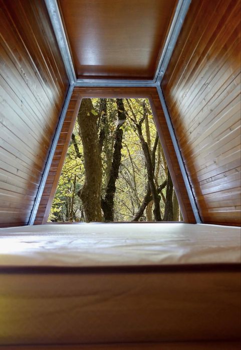 Tenda Glamping - Cabana em madeira