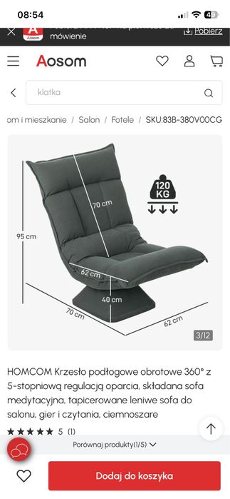 Fotel obrotowy relaks