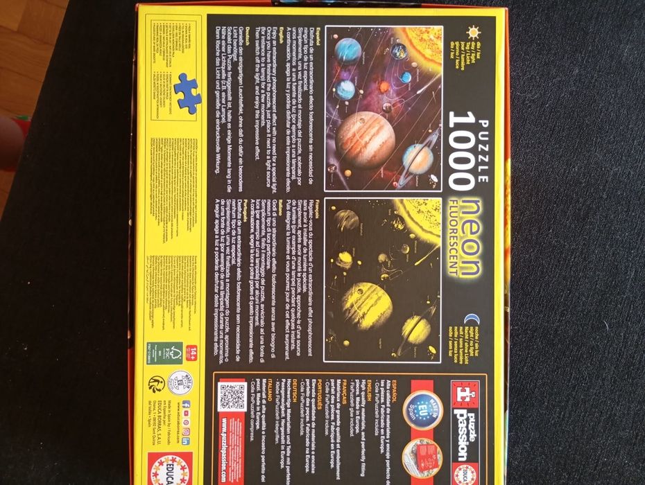Puzzle 1000 peças sistema solar