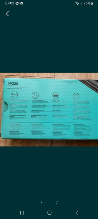 Lojitech teclado MK120 e rato óptico Lojitech desktop