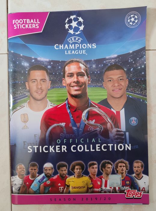 Caderneta Official Sticker Collection (nova) + 5 saquetas de cromos