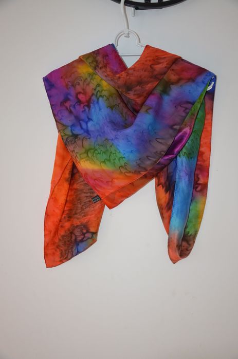 chusta apaszka 100% Silk jedwab 87x90