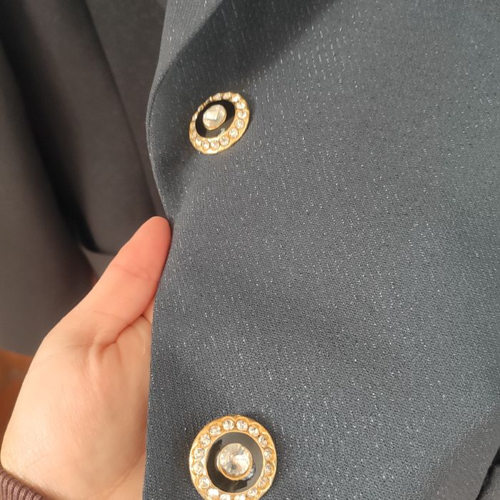 Blazer cinza com brilhos 46