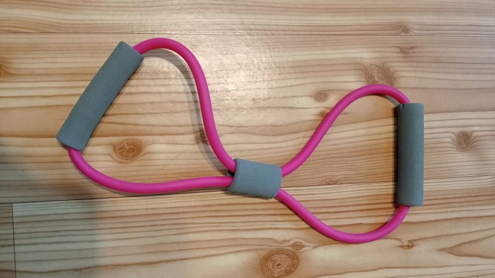 Guma różowa do ćwiczeń