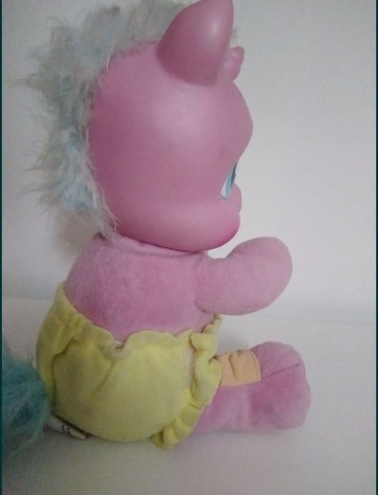 Boneco interativo, unicórnio 10 falas, 23cm, rosa.