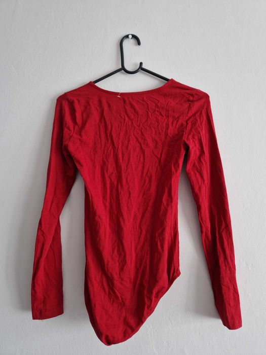 NOWE czerwone bawełniane body Sinsay, rozmiar S