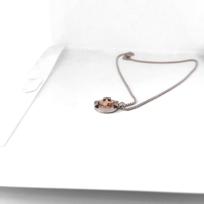 Diamante - 18 K - Aço, Ouro rosa - Colar