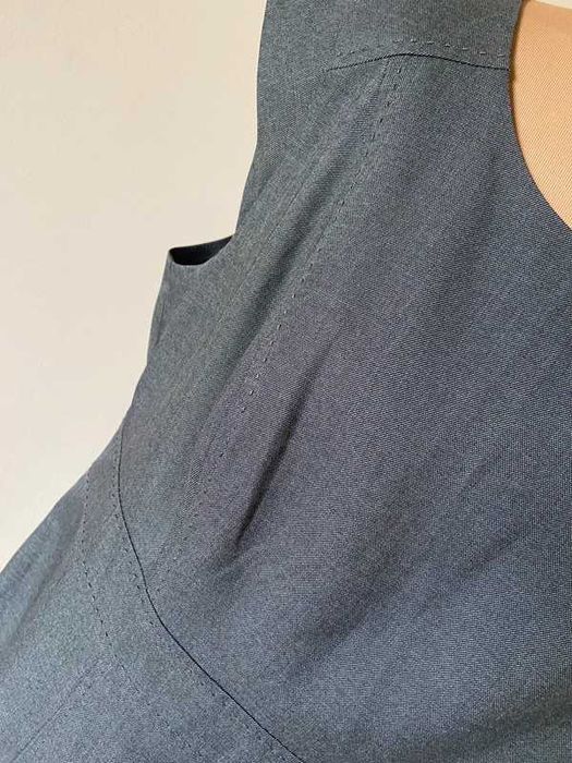 xxl szara sukienka basic midi do wszystkiego 46 48 +size biuro prosta