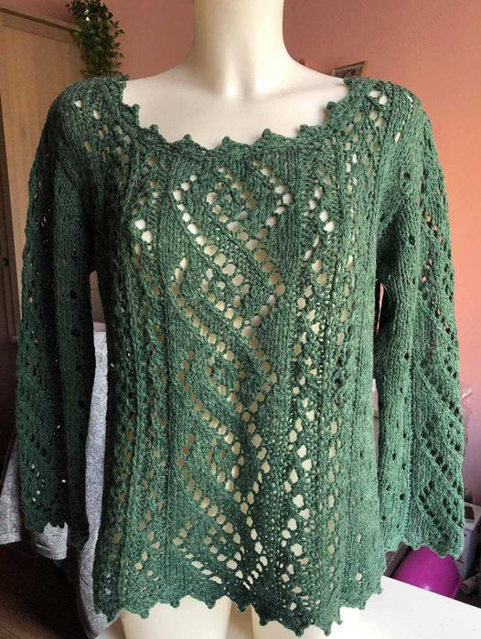 sweter hand made, r.S/M