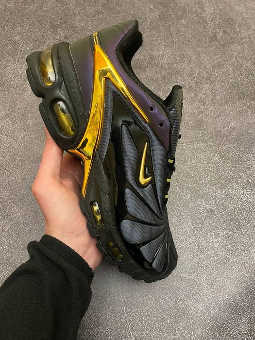 Кросівки Кроссовки Nike Skepta x Air Max Tailwind 5 Black Gold Черное золото Чорне золото Кросовки Демісезон