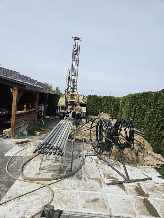 Studnie głębinowe pompy ciepła odwierty