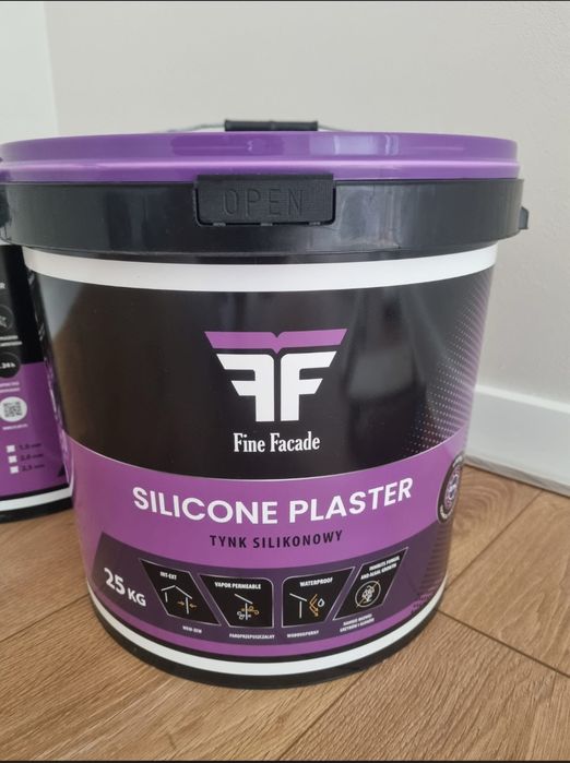 Tynk Silikonowy Fine Facade 25 kg – 8 sztuk (nowe, fabrycznie zamknięte)