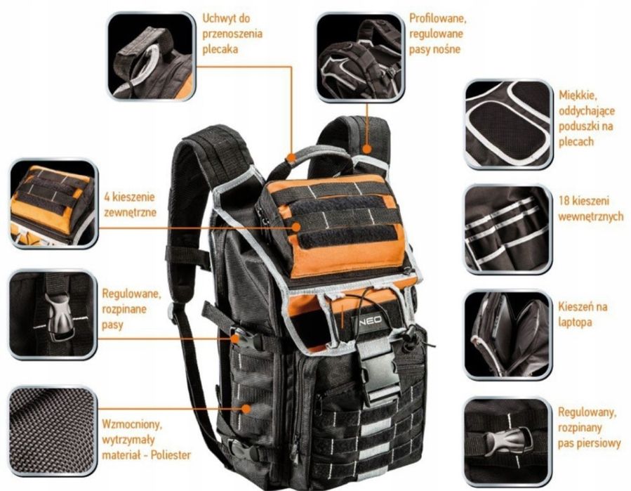 Plecak roboczy NEO TOOLS