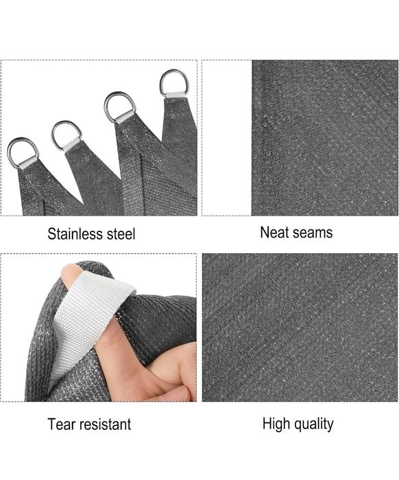 Toldo vela retangular 5x7