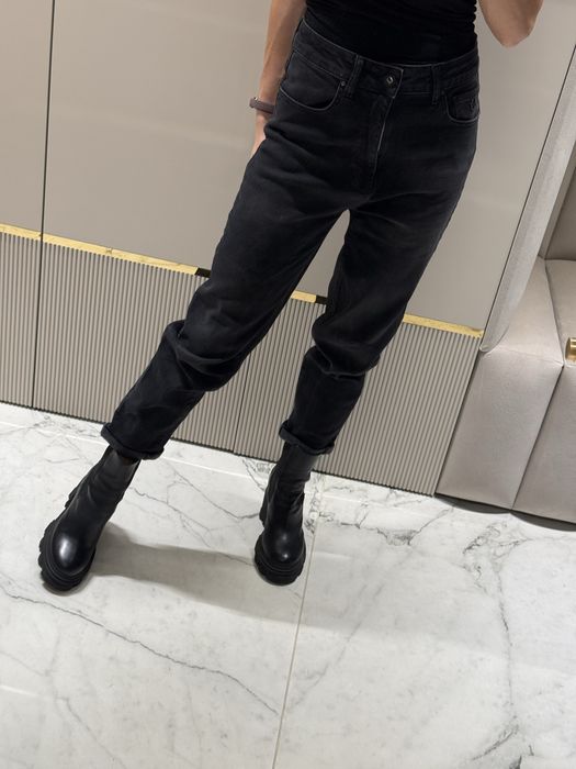 Spodnke jeansowe boyfriend czarne rozm 27