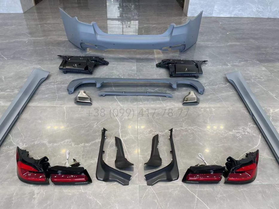 Рестайлинг BMW G30 528 520 530 Бампер Ноздри Обвес Фары Фонари Пороги