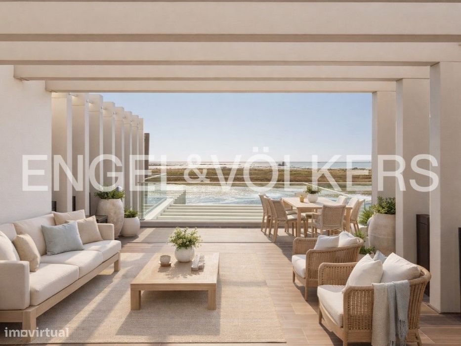 Apartamento T1 moderno com terraço na Ria Formosa