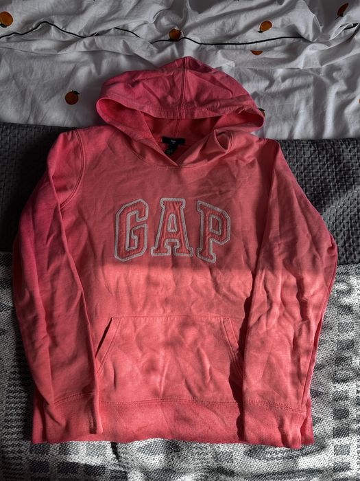 Bluza z kapturem gap damska koralowa M