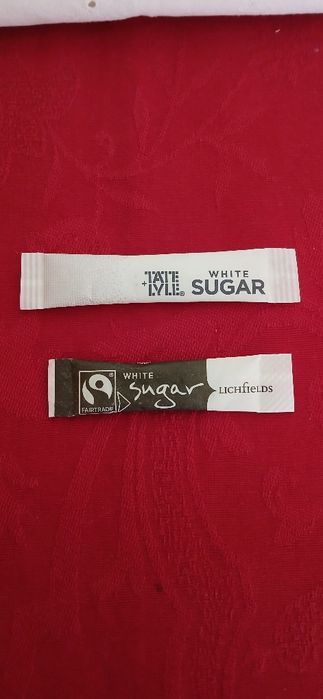 Pacotes/sticks de açúcar Reino Unido
