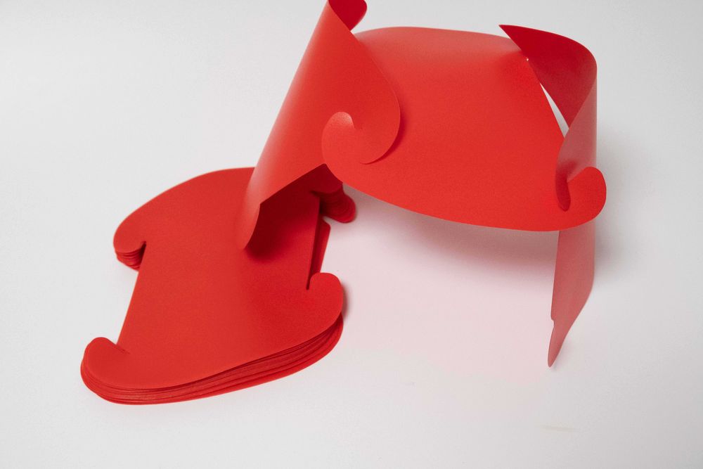 Candeeiro Origami - Iqlight - vermelho