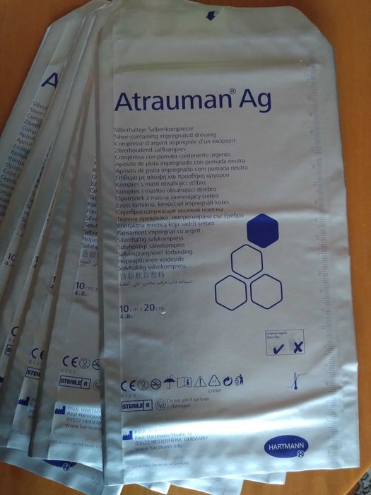 Atrauman Ag 10 cm x 20 cm opatrunek ze srebrem Hartmann