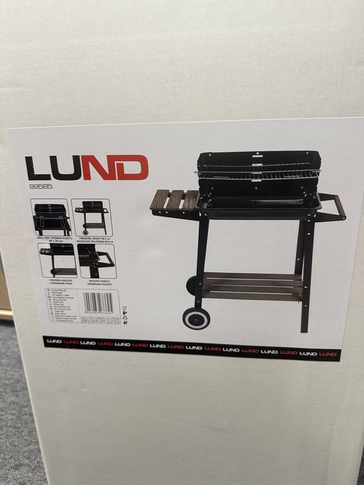 LUND Grill węglowy ogrodowy z półka boczna