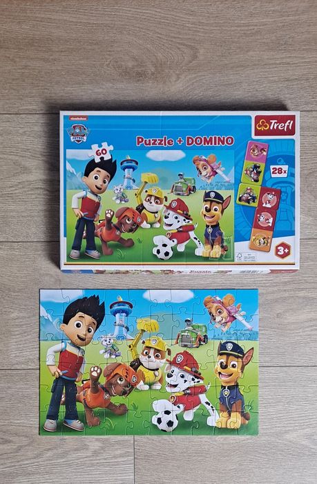 Puzzle + domino Psi Patrol 3+