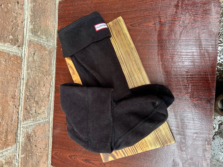 Hunter Original Tall Cable Knit Boot Sock Black Medium m size