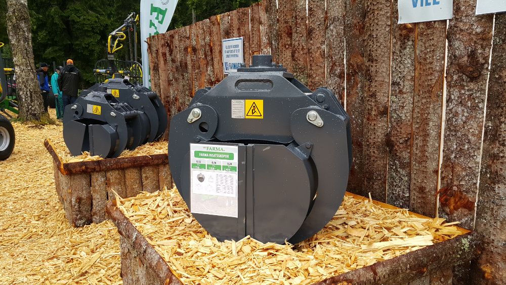 CHWYTAK 0.20 kleszcze do drewna Koparka PRZYCZEPA Żuraw HDS Dźwig KX28