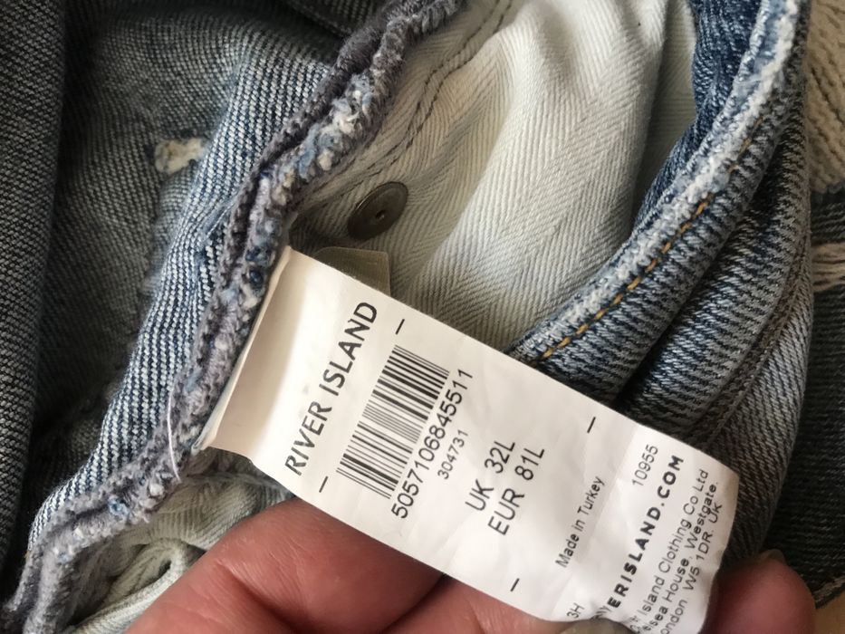 Якісні турецькі чоловічі джинси  River Island 44/46 роз