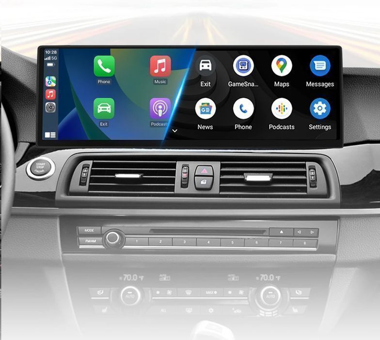 BMW 5 F10 / F11 – Radio Android 15 14,9” CarPlay Android Auto GPS Nawigacja Stacja Multimedialna WiFi Bluetooth DSP 4G LTE PL 4GB/64GB