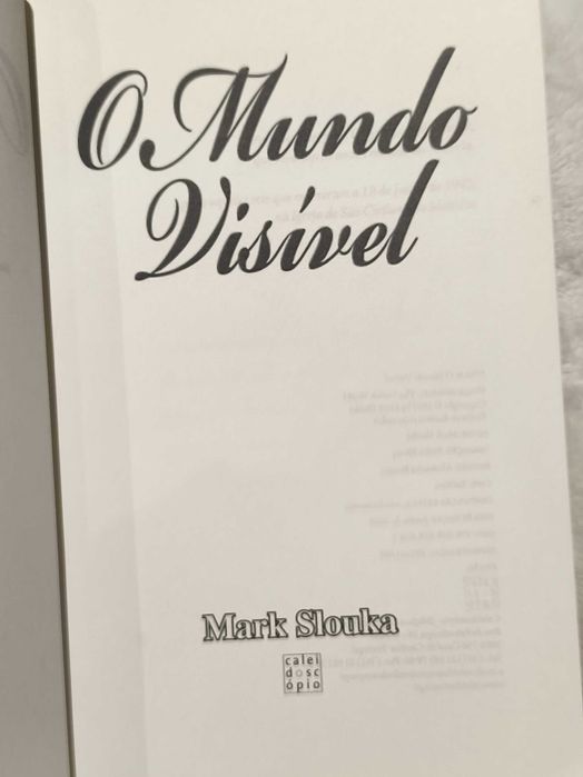 Mark Slouka- O mundo visível