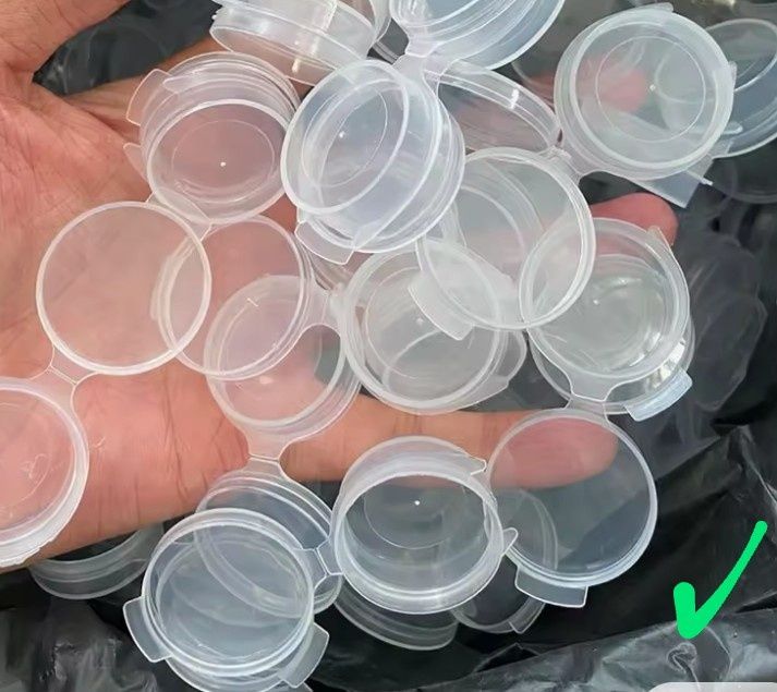 Frascos/potes em p.v.c/ caixinhas