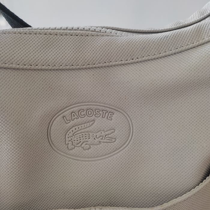 Mala Lacoste cinza claro . Original