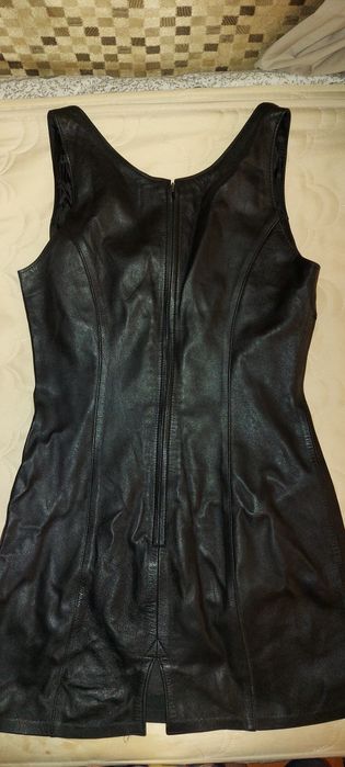 Кожаный сарафан,  платье. Кожа настоящая