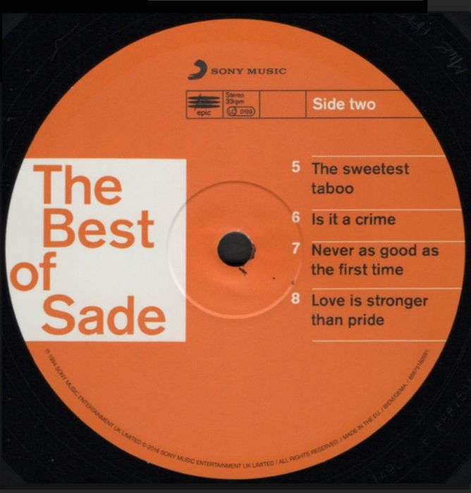 Вінілова платівка  Sade - The Best of Sade (2 LP)