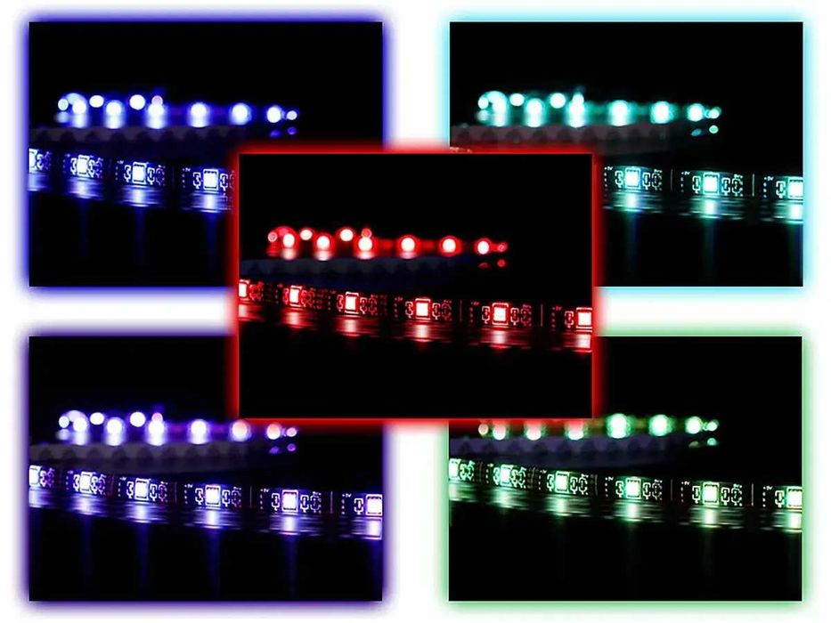Светодиодная Лента LED  5 м SMD 3528 RGB с пультом и блоком питания