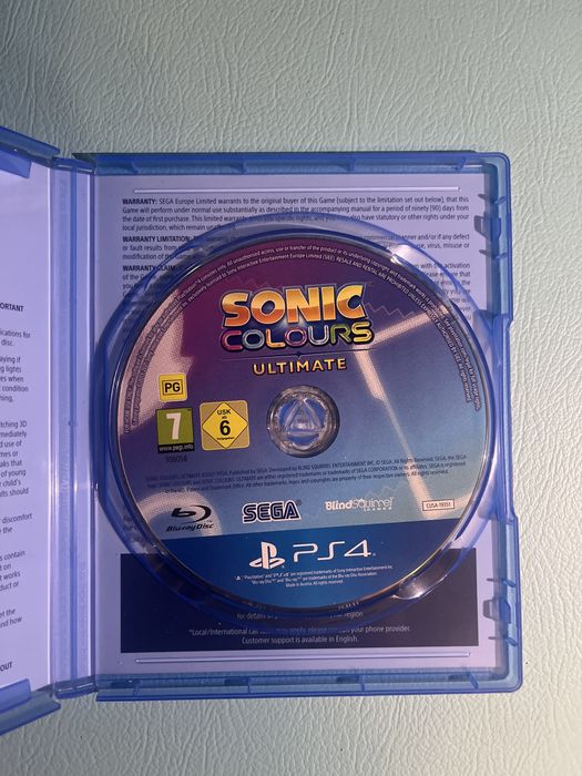 Jogo Sonic Colours para PS4