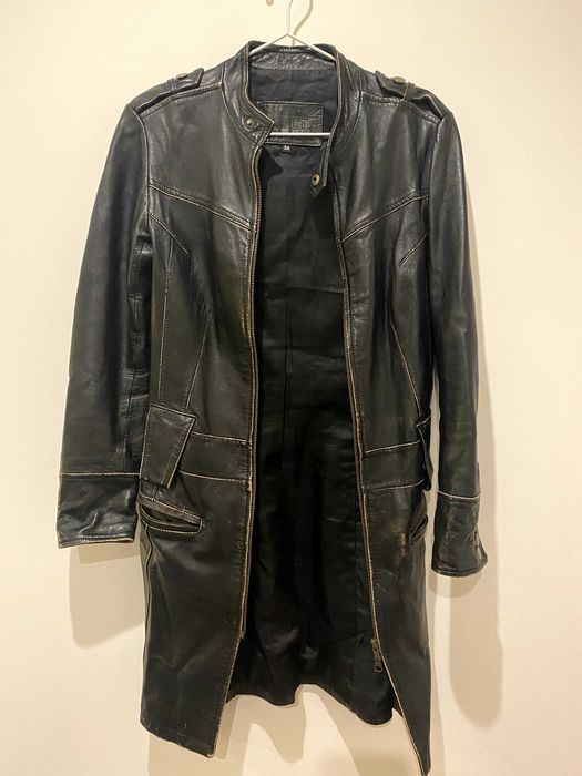 Casaco de cabedal comprido, 34