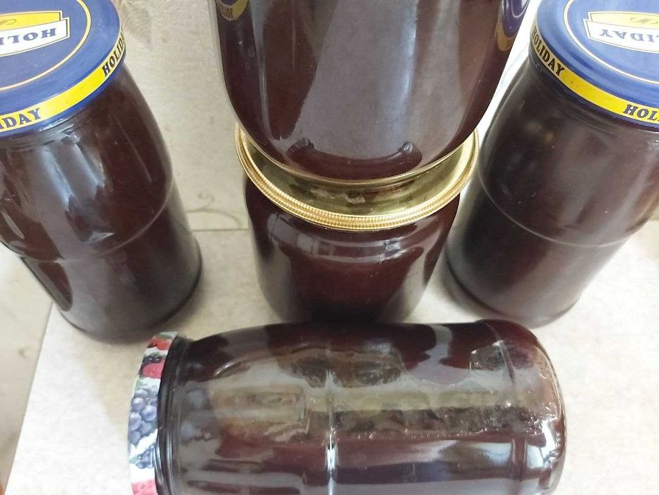 Земляника лесная перетертая с сахаром 2025г, варенья клубничное, алычи