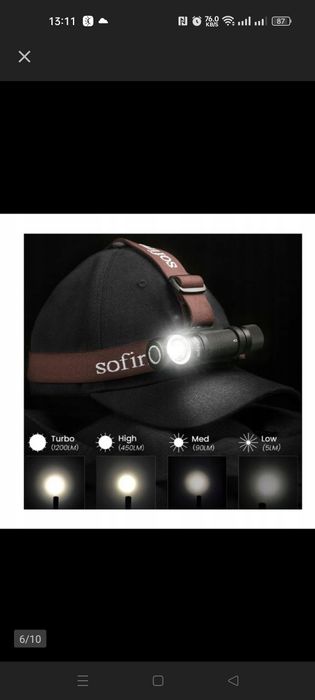 Nowa latarka edc sofirn sp40a USB C czołówka