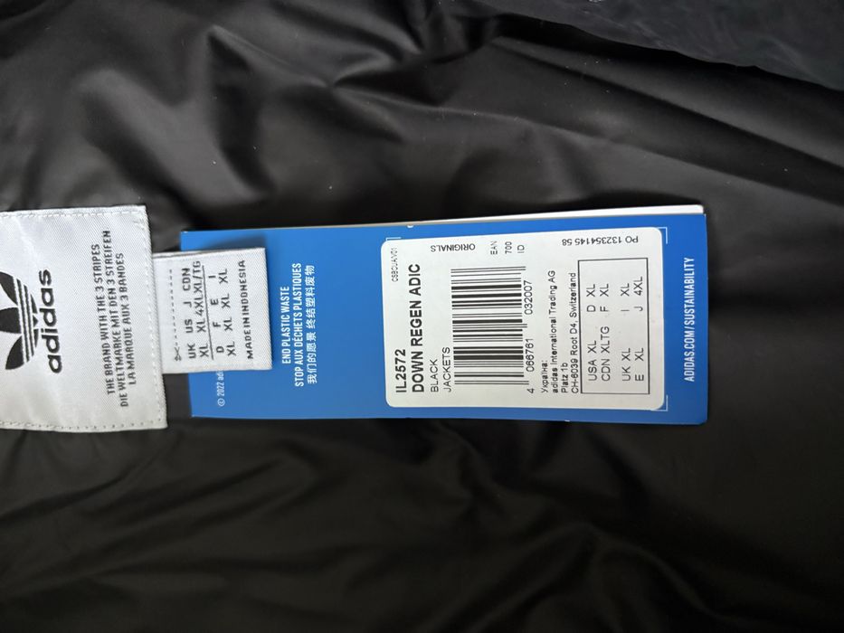 Пуховик чоловічий Adidas Adicolor