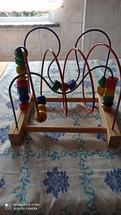 Jogo didático em madeira