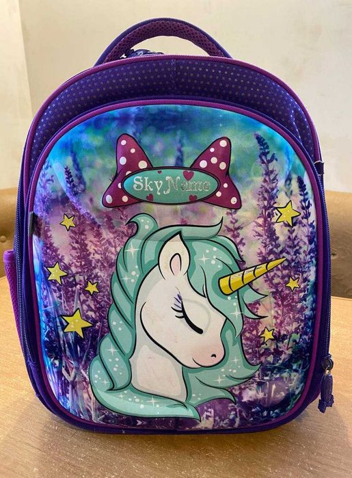 Шкільний ранець рюкзак з ортопедичною спинкою 35х27х15 см фіолетовий