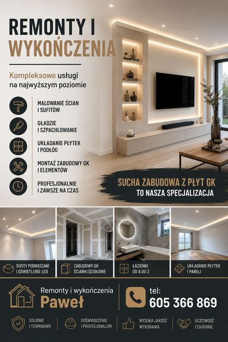 Remonty i wykończenia