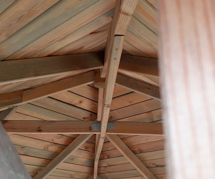 Altana ogrodowa Merida 354x354cm słupki 90x90 mm