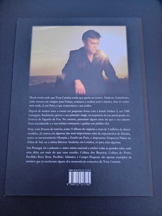 Livro "A Vida Que Eu Escolhi", Tony Carreira