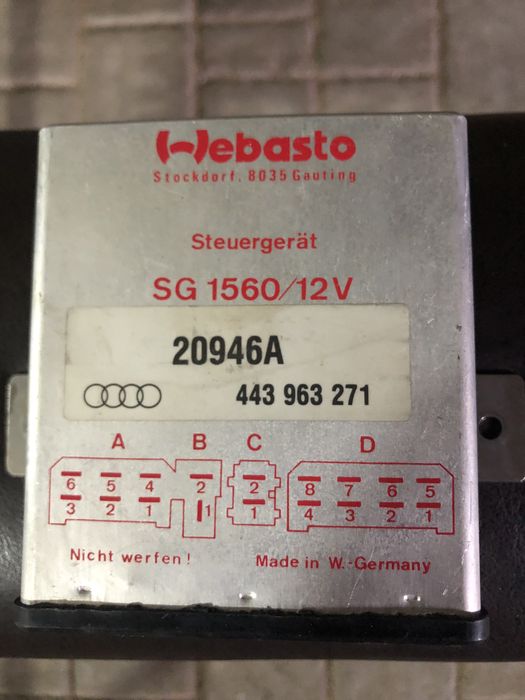 Блок управління Webasto/Audi